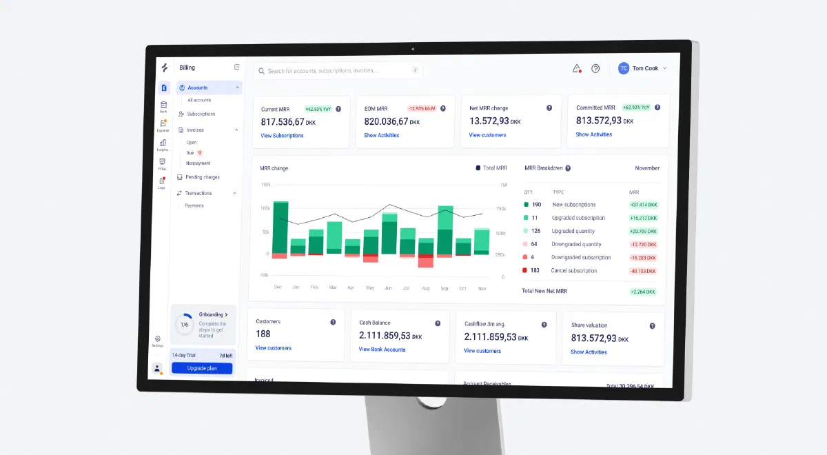 Fenerum billing dashboard